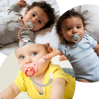 Porta Chupones Bebé Silicona - Pack 4 Piezas Multiusos