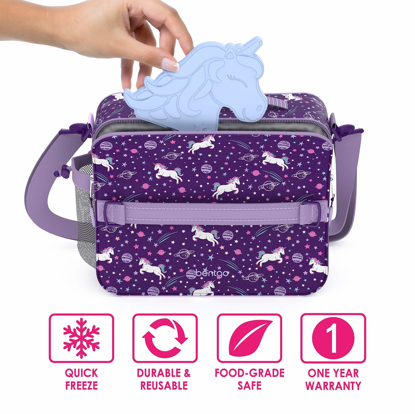 Bentgo Buddies Compresa de hielo reutilizable, paquete de 4