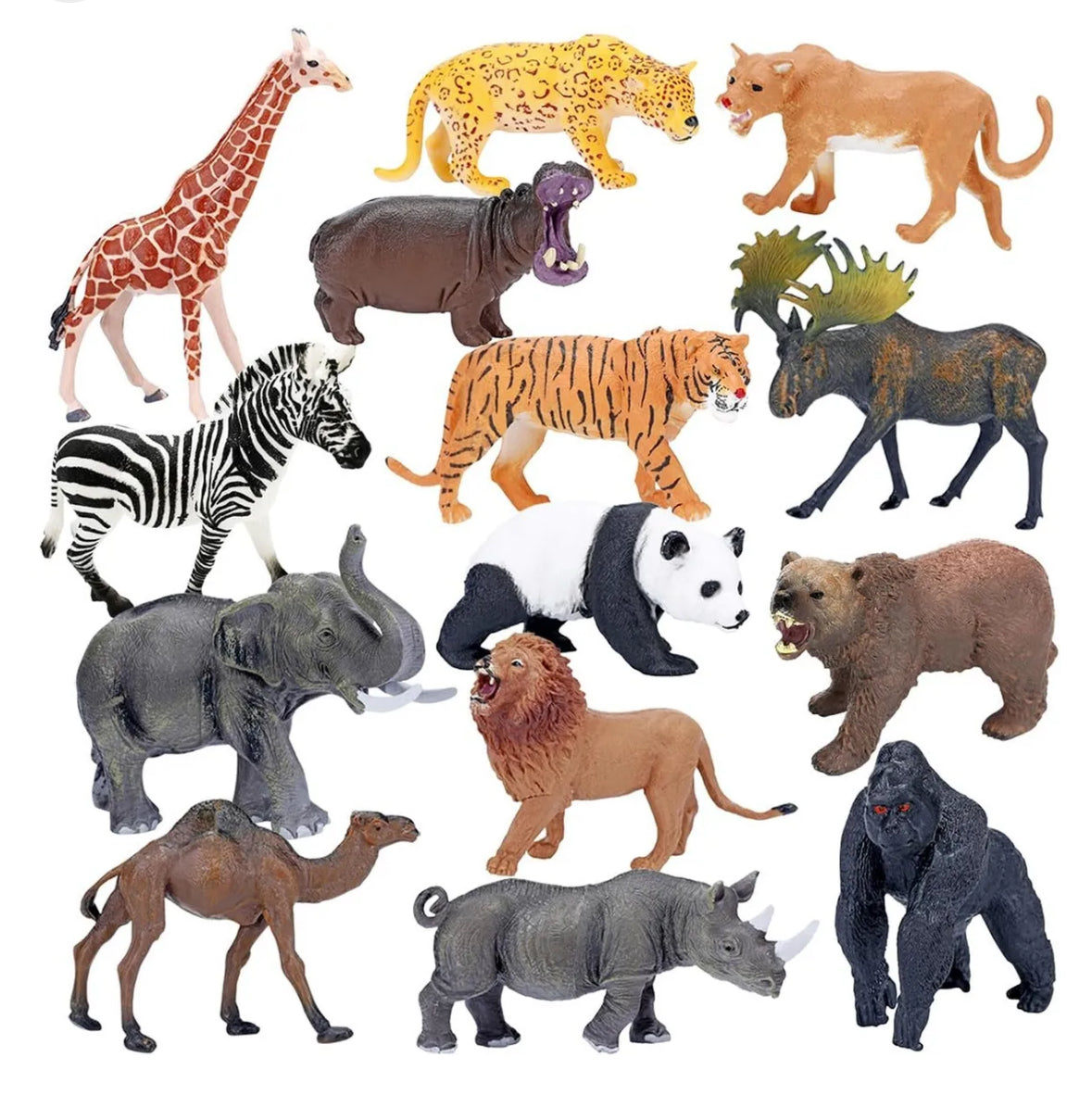 BOLZRA Animales Safari Figuras Realista Jumbo