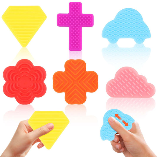 Juguetes sensoriales para ansiedad, piedras sensoriales para niños, 6 piezas