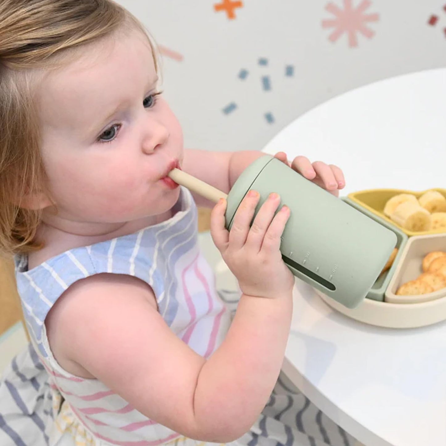 LITTEL RAWR - Vasos de silicona para bebés de 6 meses o más