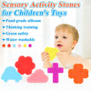 Juguetes sensoriales para ansiedad, piedras sensoriales para niños, 6 piezas