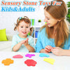 Juguetes sensoriales para ansiedad, piedras sensoriales para niños, 6 piezas