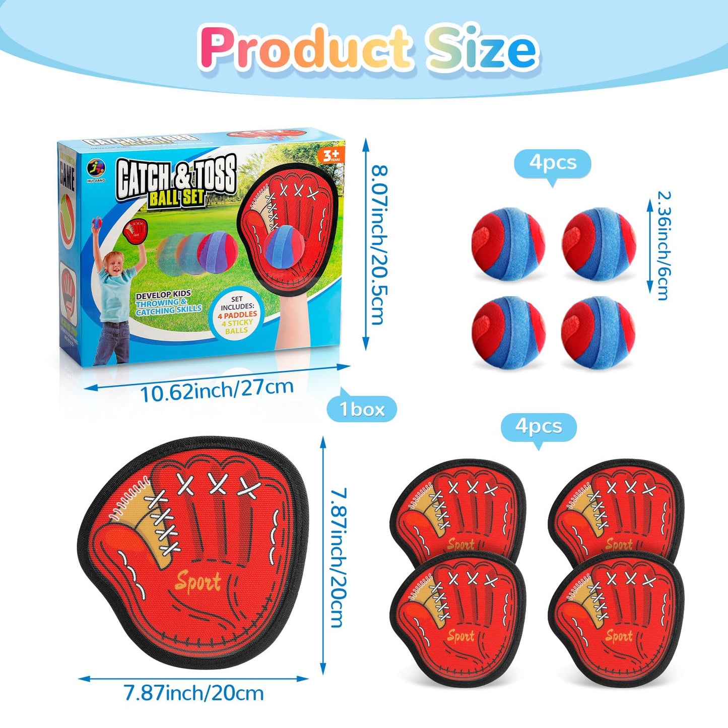 Juego de lanzar y atrapar pelota al aire libre DISHIO