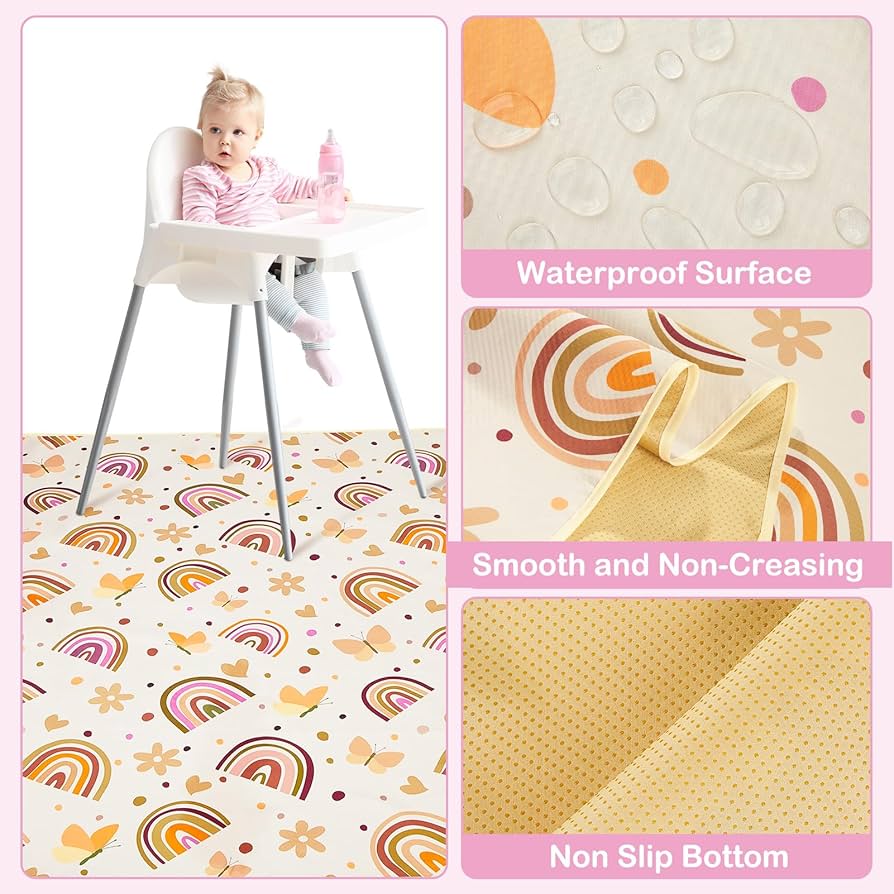 Tapete de Splat Mat para silla de bebé