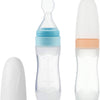 Paquete de 2 cucharas dispensadoras de alimentos de silicona para bebés