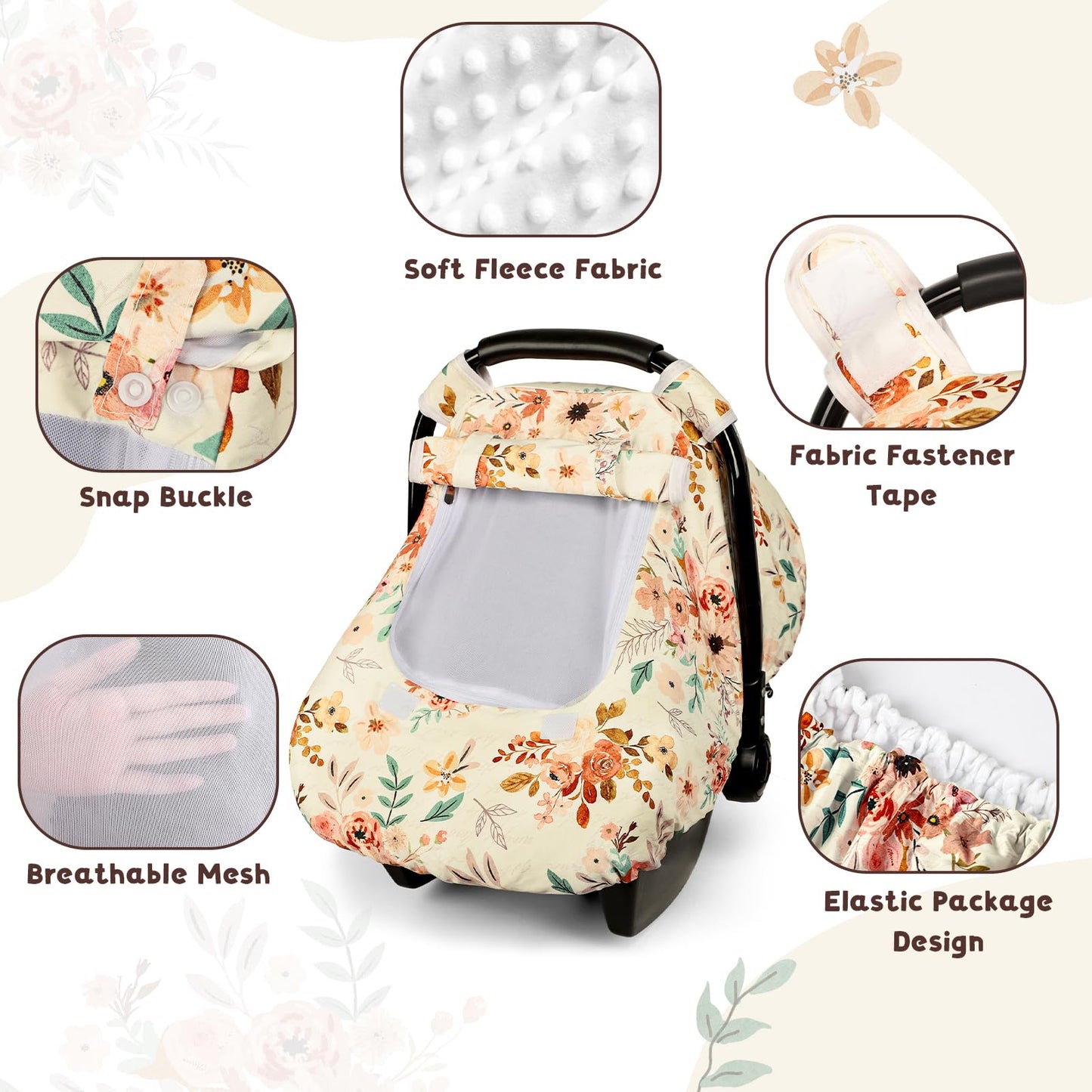 TANOFAR Funda de asiento de automóvil para bebé