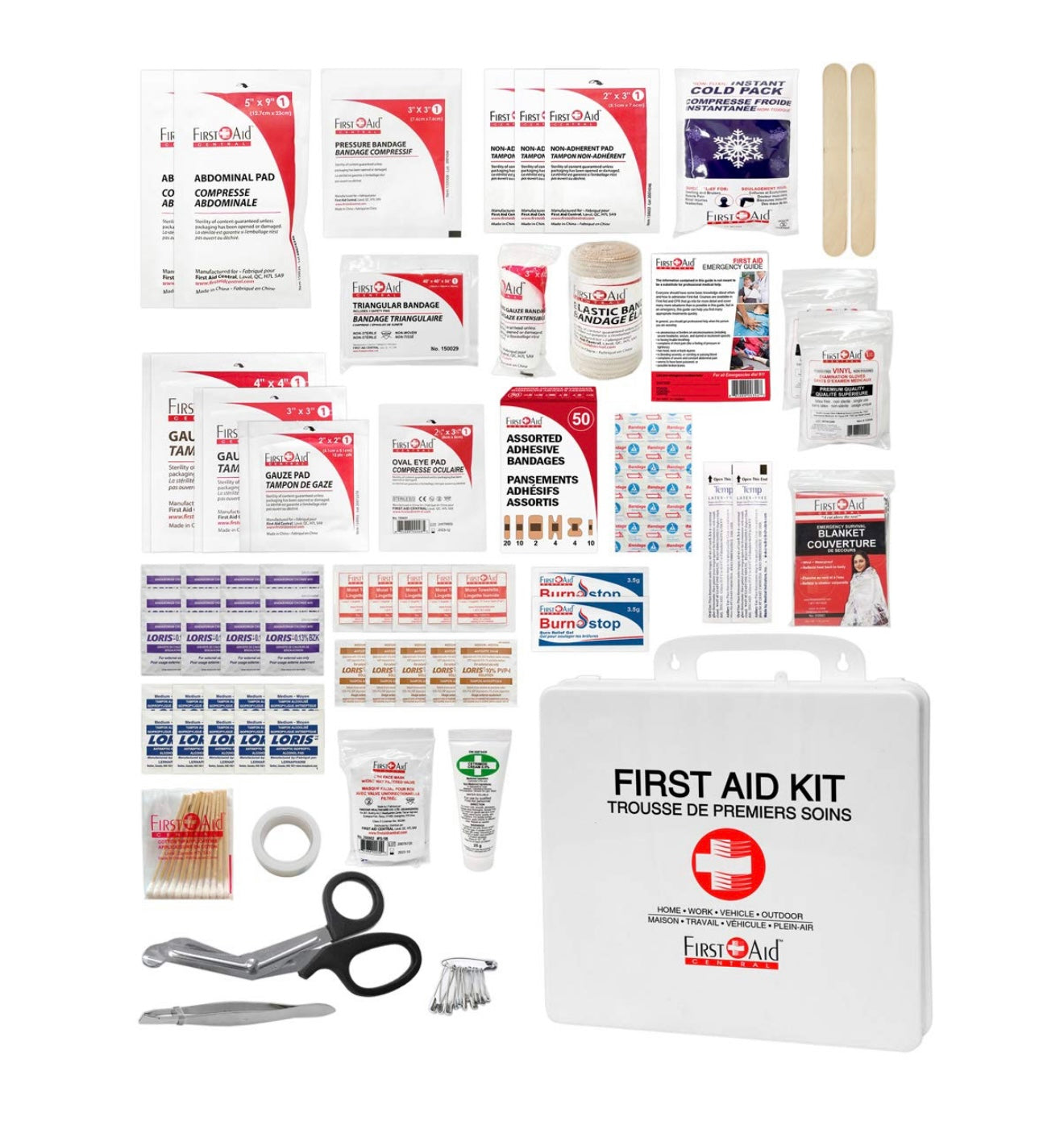 First Aid de primeros auxilios multiusos para emergencias, 145 piezas