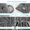 Toalla con capucha para bebé, juego de 2 toallas de algodón para bebé, 31 x 31 pulgadas