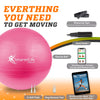 SmarterLife - Pelota de entrenamiento para fitness, yoga, equilibrio, estabilidad o parto