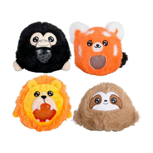 Paquete de 4 bonitos juguetes peludos, juguetes para aliviar el estrés