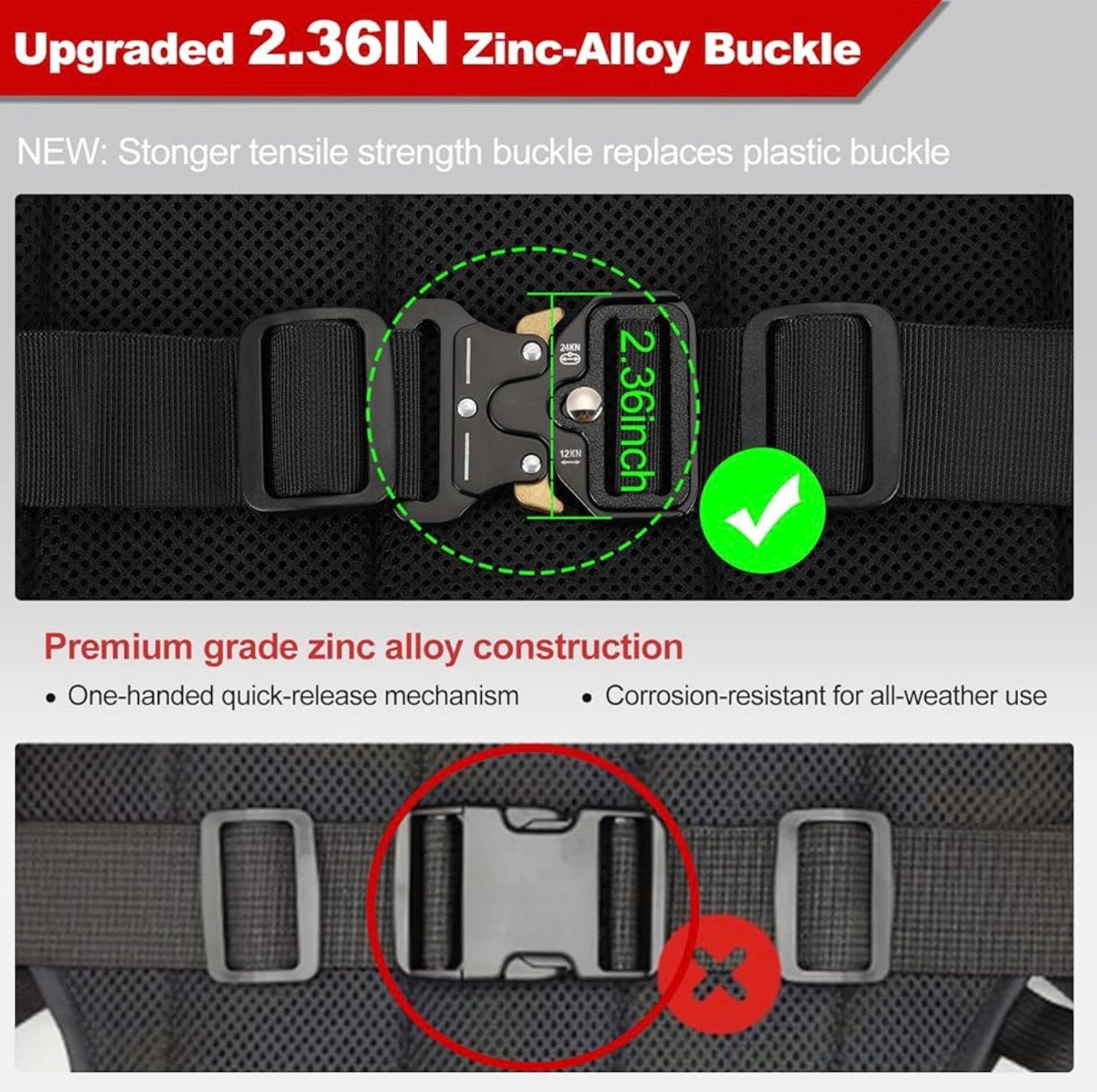 Arnés de seguridad mejorado para motocicleta para niños y adultos