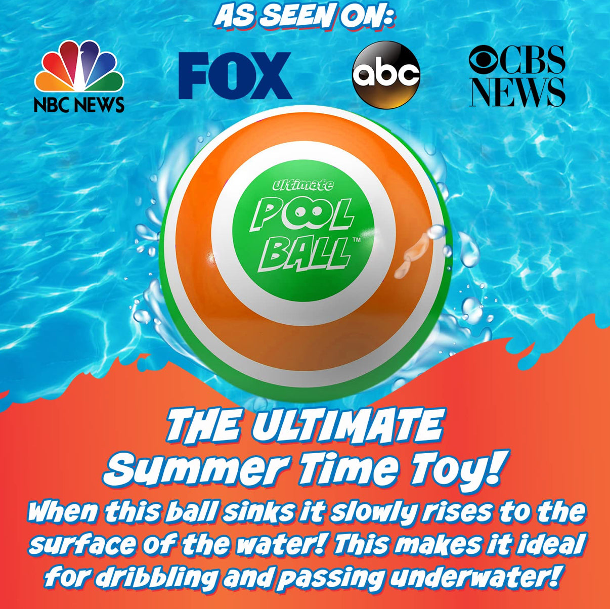 Activ Life Pelota de piscina definitiva, llénala con agua para juegos de piscina subacuática