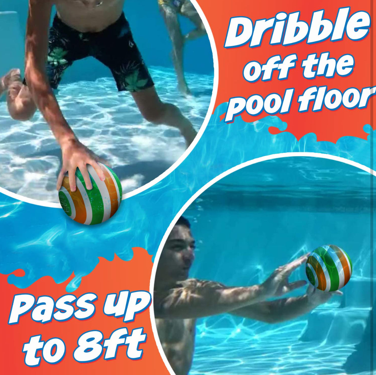 Activ Life Pelota de piscina definitiva, llénala con agua para juegos de piscina subacuática