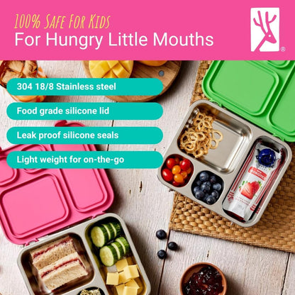 Elk and Friends Caja Bento de acero inoxidable