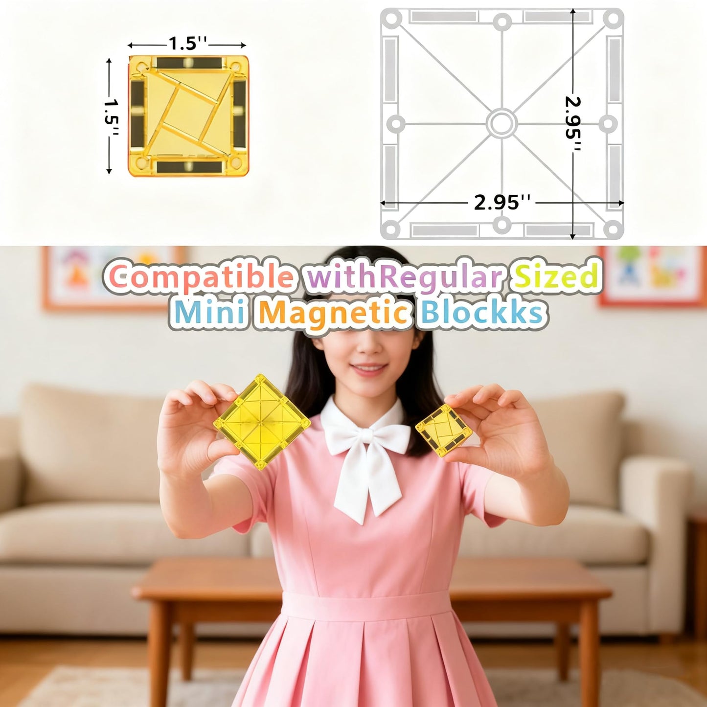 Mini azulejos magnéticos – 32 piezas