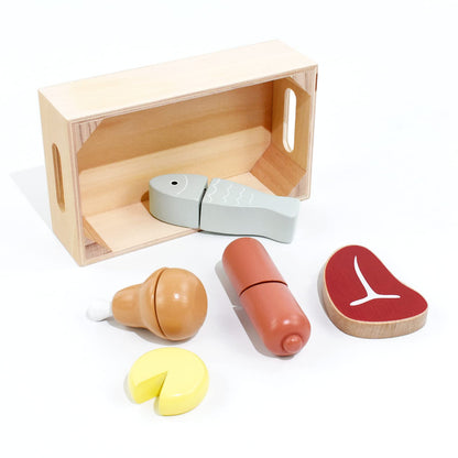 PairPear Juego de Comida de Madera para Cortar Carne