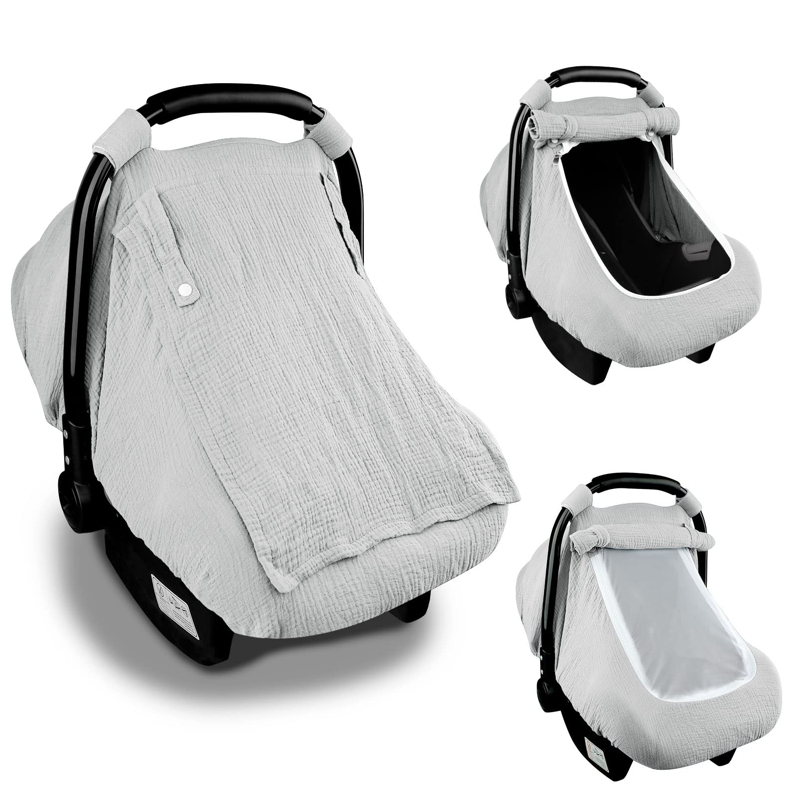 Hooyax funda de muselina para asientos de coche para bebés