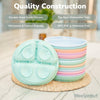 WeeSprout Placas de succión para bebés y niños pequeños, 100% silicona