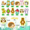 Omlisca Tarjetas con cordones de animales del bosque, paquete de 12 tarjetas