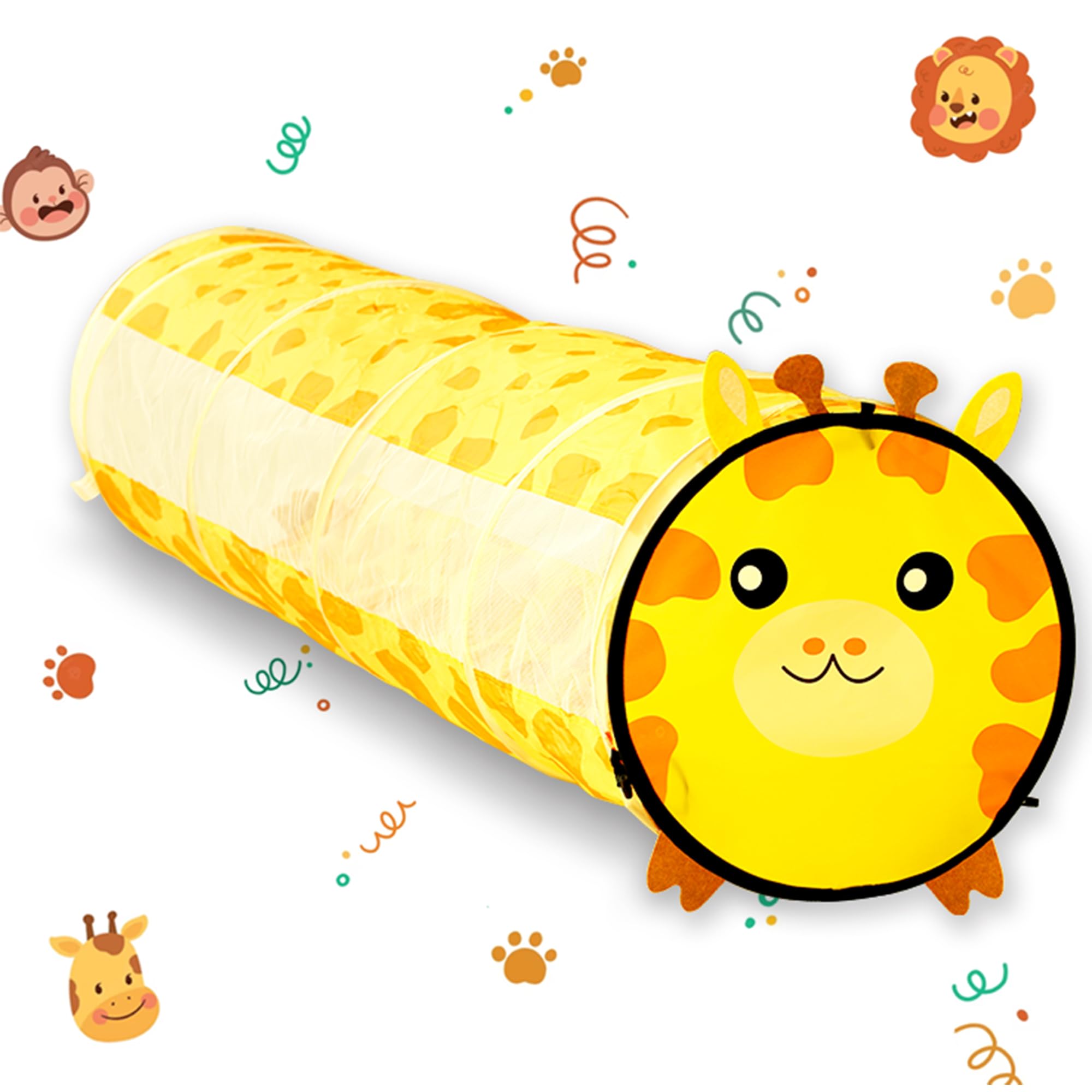 Túnel de juegos para niños Starryzoom, jirafa