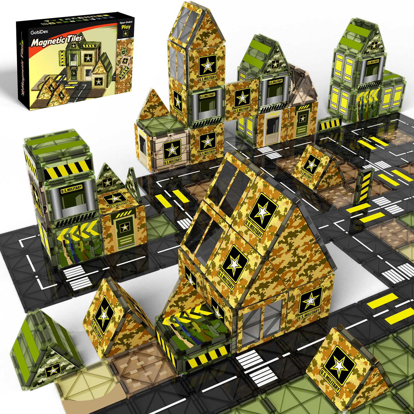 GobiDex 48 bloques de construcción magnéticos militares