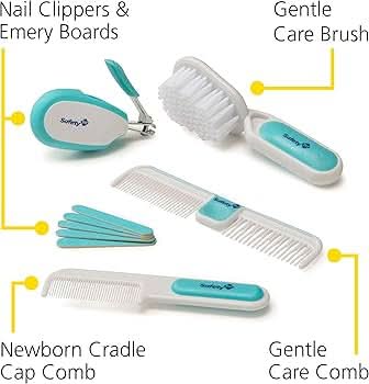 Safety 1st Kit de cuidado de la salud y aseo del bebé de lujo de 25 piezas (azul ártico)