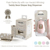 Teddy Bear - Dispensador de bolsas de pañales | Dispensador de bolsas de basura para pañales