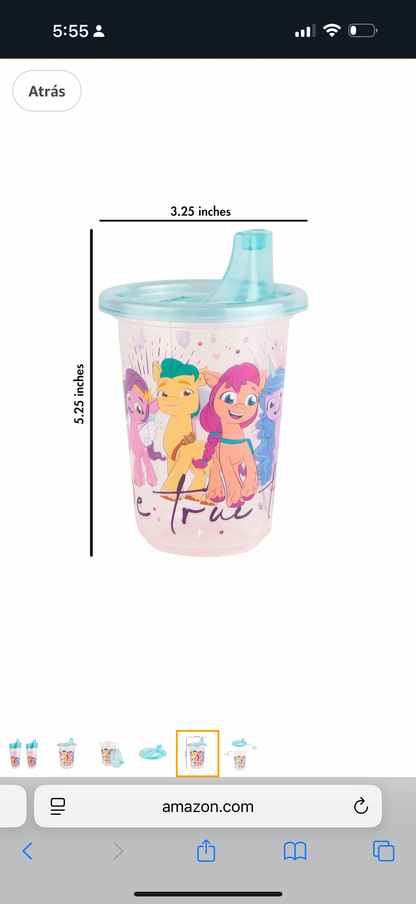 The First Years Take & Toss My Little Pony - 10 Vasos reutilizables para niños
