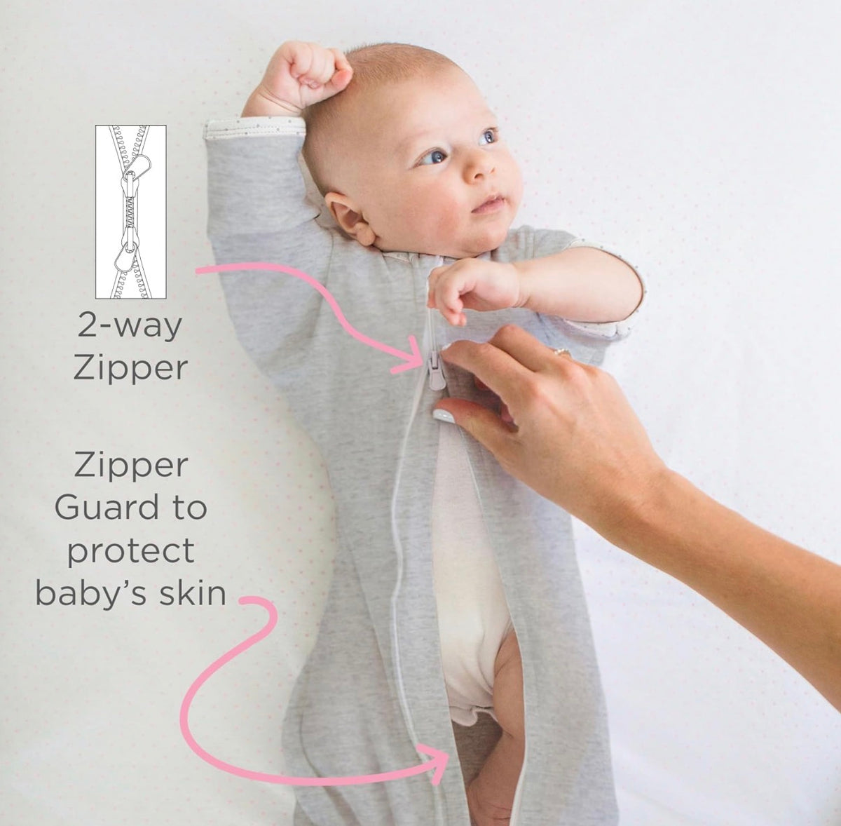 SwaddleDesigns Saco de envolver con brazos arriba, 6-9 meses