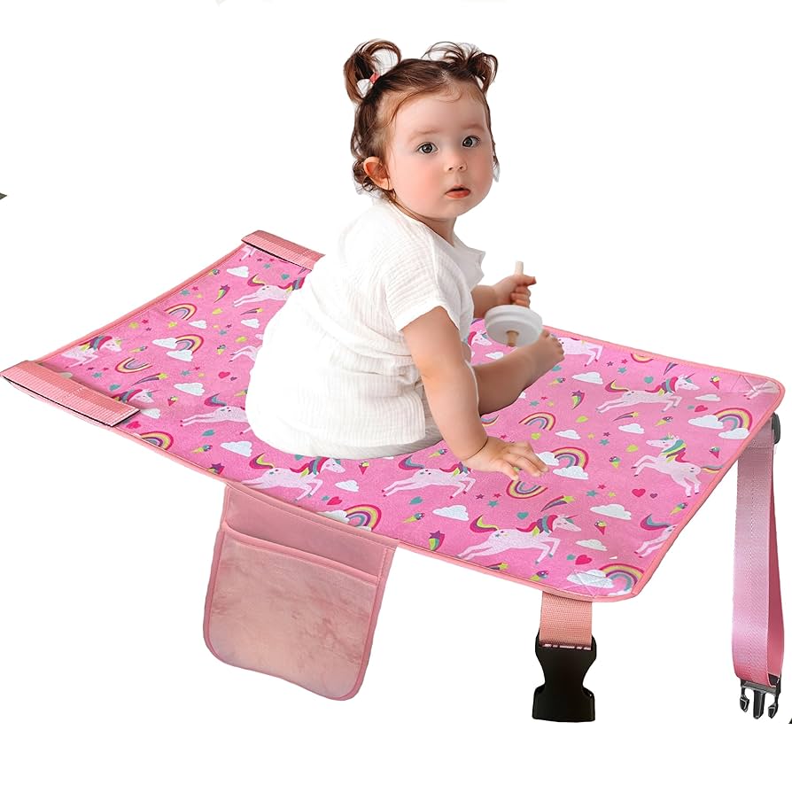 Cama de avión para niños pequeños, artículos esenciales de viaje en avión para niños