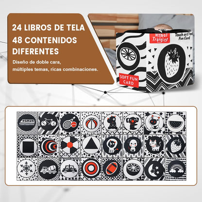 Juego de 24 Libros de Libro Blando, Libro Sensorial