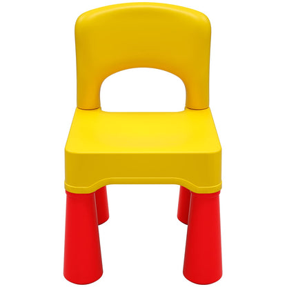 burgkidz Silla de plástico para niños pequeños, duradera y ligera, asiento de 9.3 pulgadas