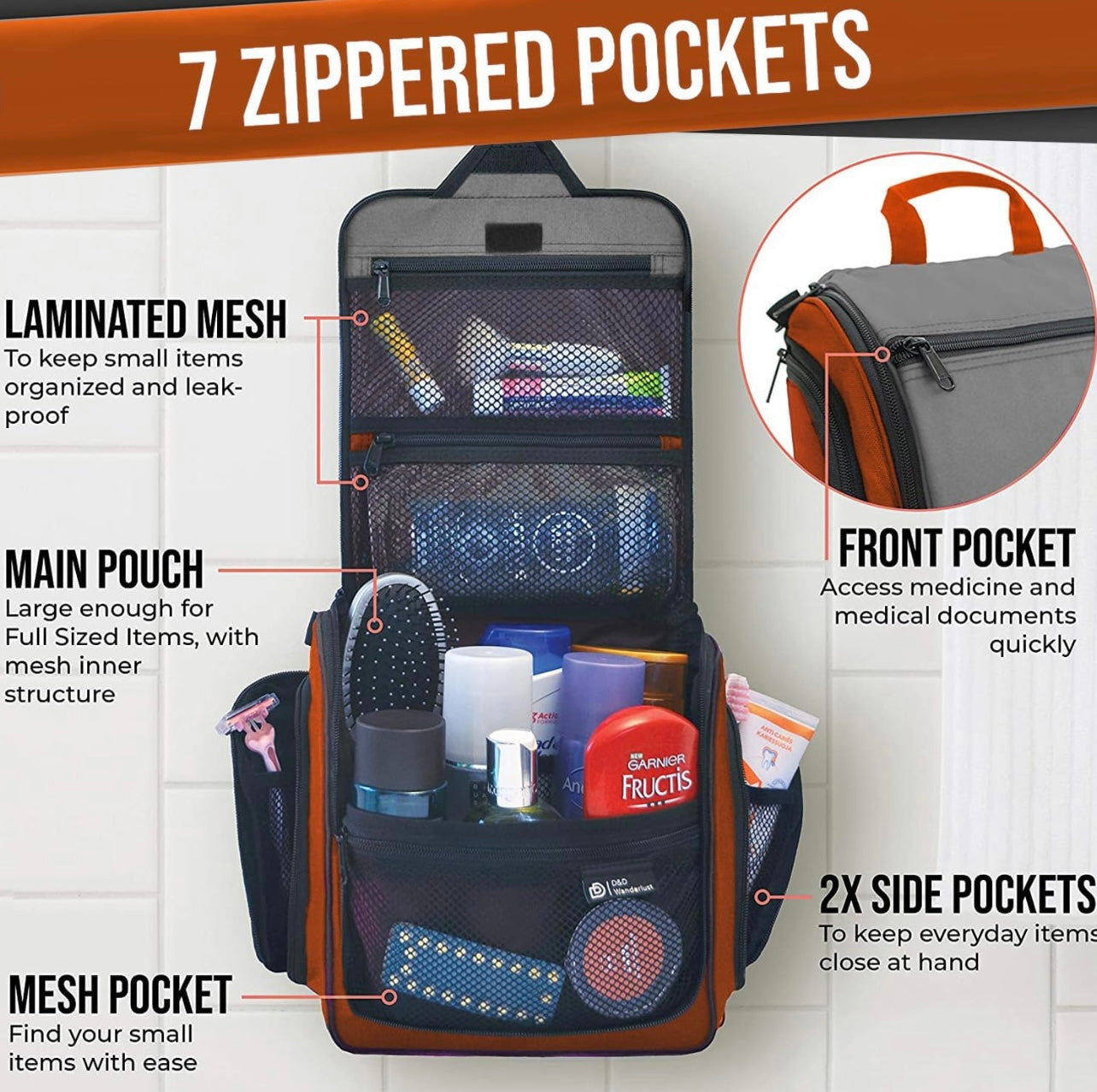 D&D Neceser de viaje colgante