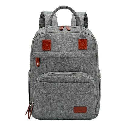 Mochila Pañalera Boston gris