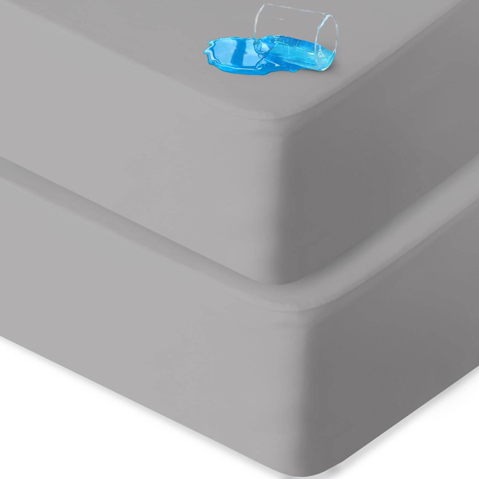 Biloban sábanas impermeables para cuna (paquete de 2) y protector de colchón