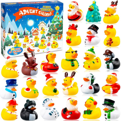 Calendario de Adviento de patitos navideños - 24 piezas