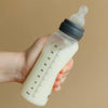 BIBS Biberón de 9 oz / 9.1 fl oz de silicona - Anti-cólico, sin BPA, pezón redondo, flujo medio