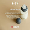 BIBS Biberón de 9 oz / 9.1 fl oz de silicona - Anti-cólico, sin BPA, pezón redondo, flujo medio