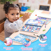PERRYHOME 3 calcomanías por números, libros de pintura para niñas de 4 a 8 años