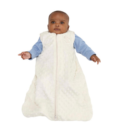 HALO Saco de dormir, TOG 1.5, Velboa, puntos de felpa color crema, 12-18 meses