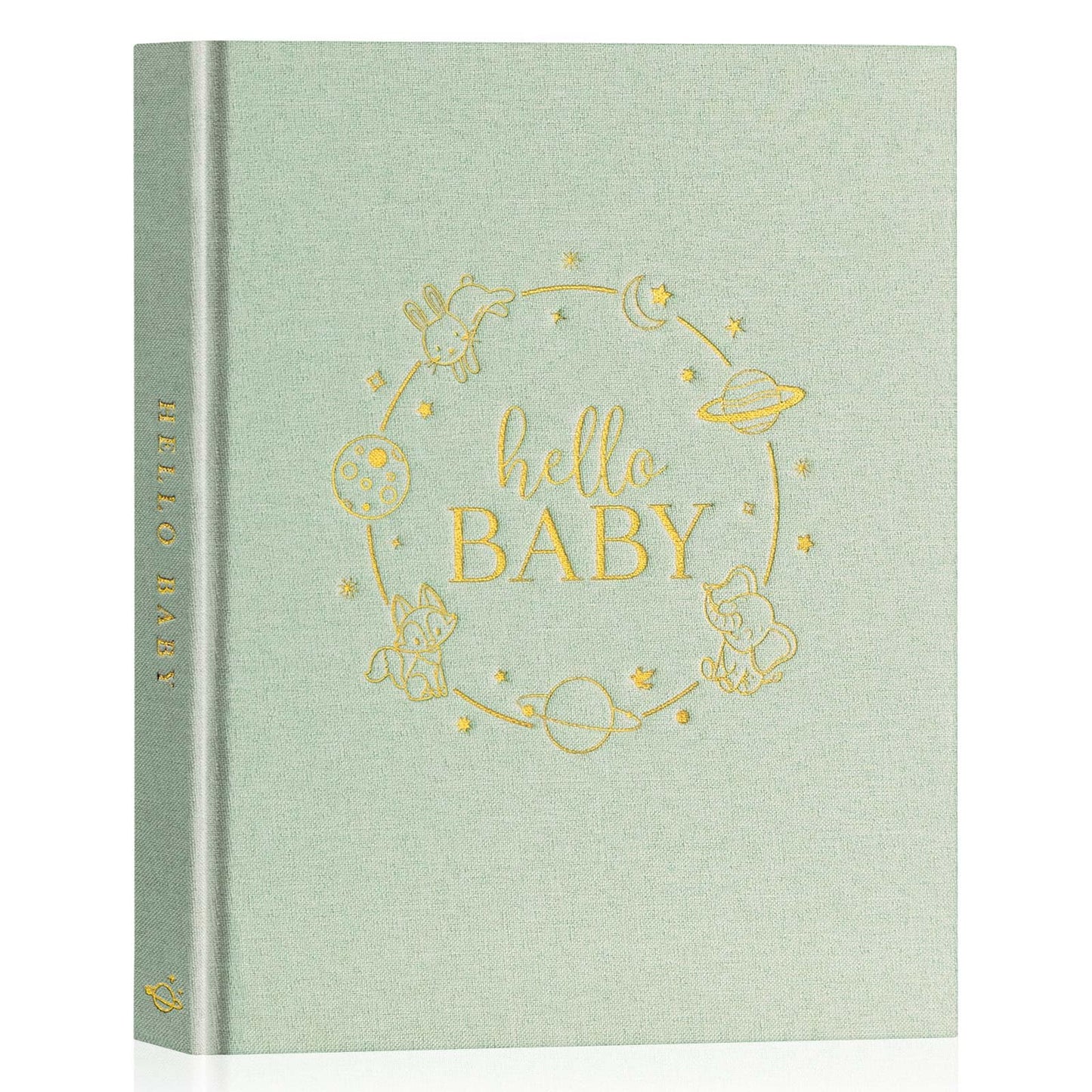 Lanpn Hello Baby Libro de Recuerdos, verde