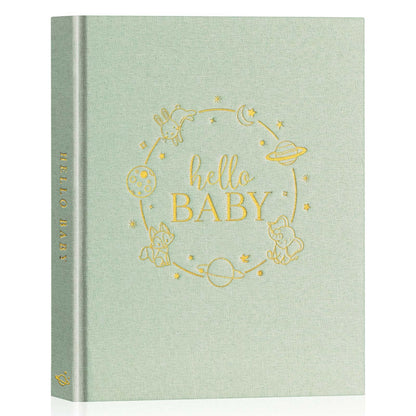 Lanpn Hello Baby Libro de Recuerdos, verde