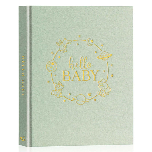 Lanpn Hello Baby Libro de Recuerdos, verde