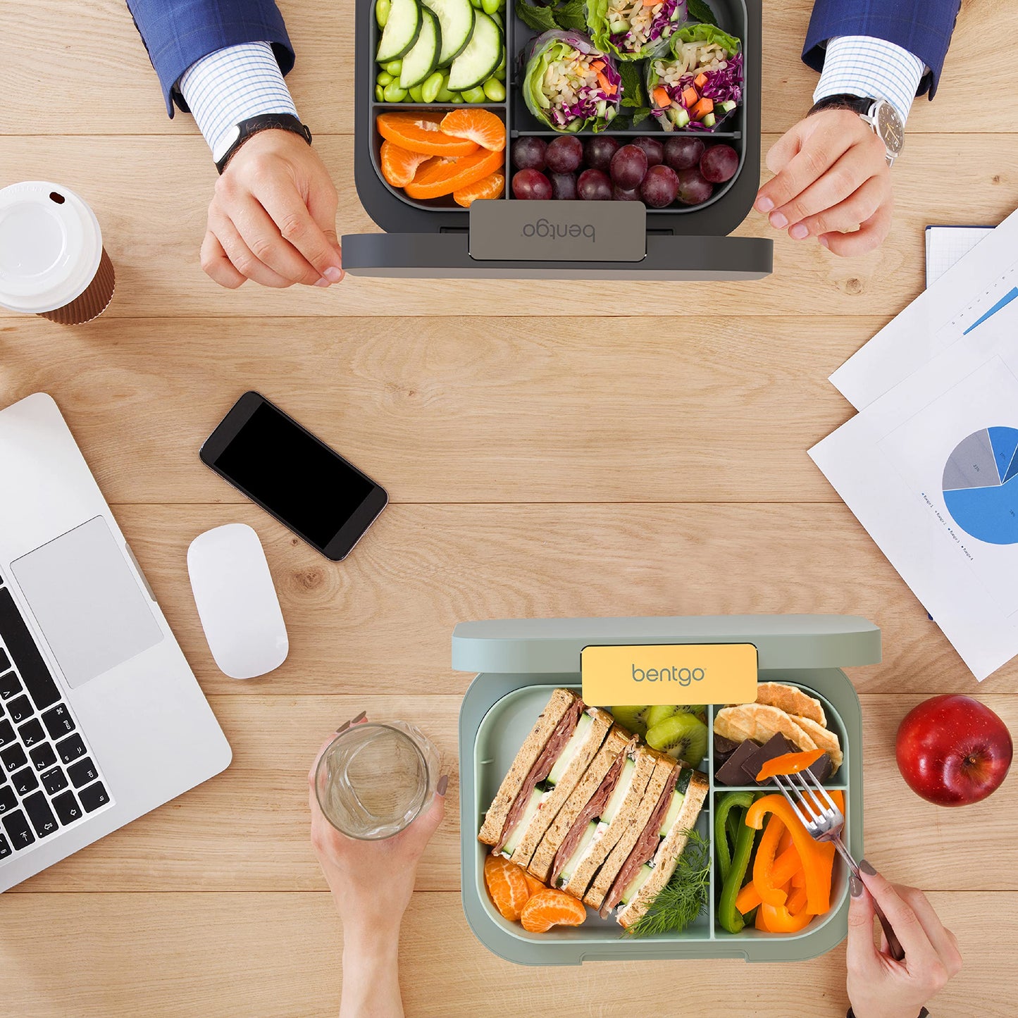 Bentgo Moderna – Fiambrera versátil de 4 compartimentos estilo bento