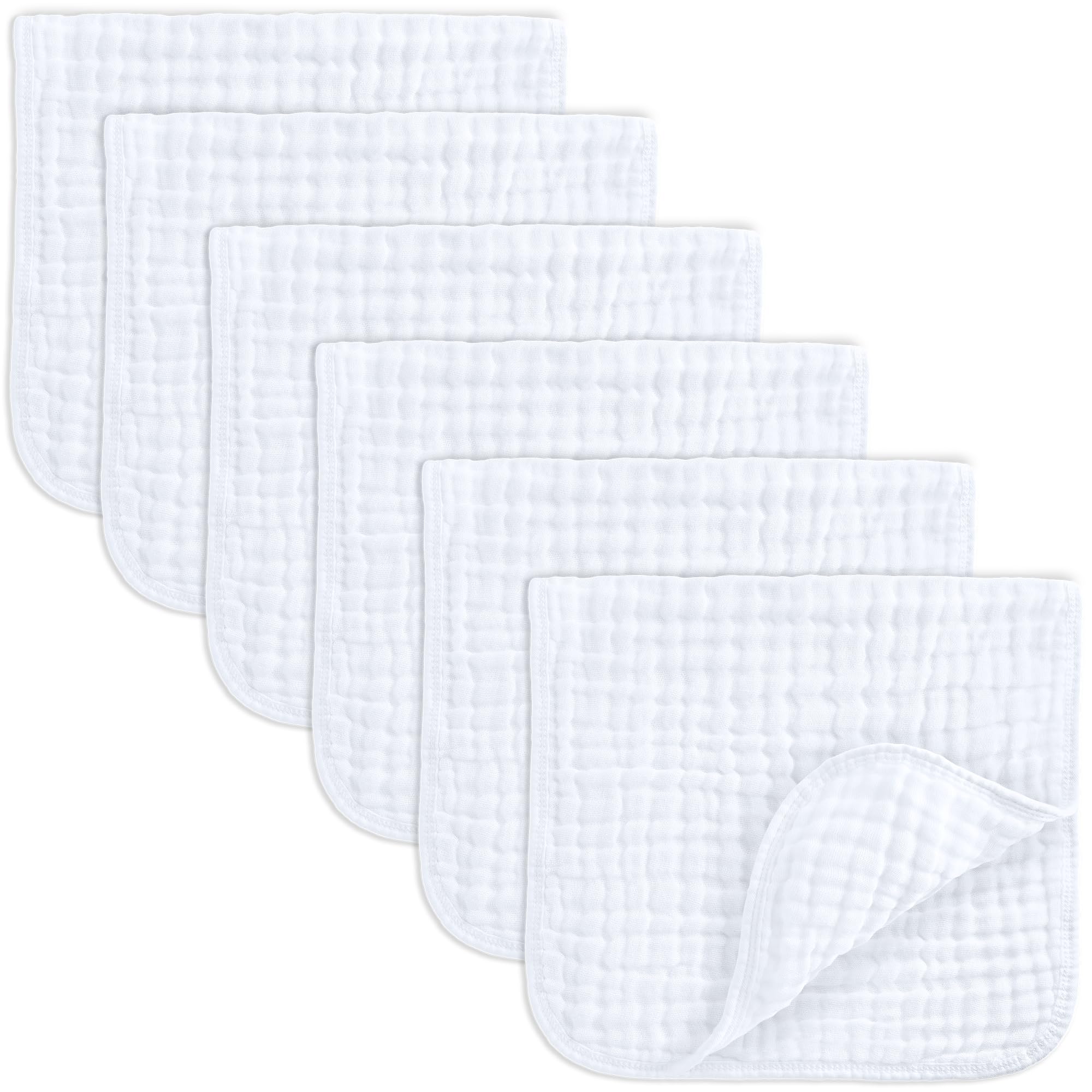 Paños de muselina Comfy Cubs para bebé, 6pk