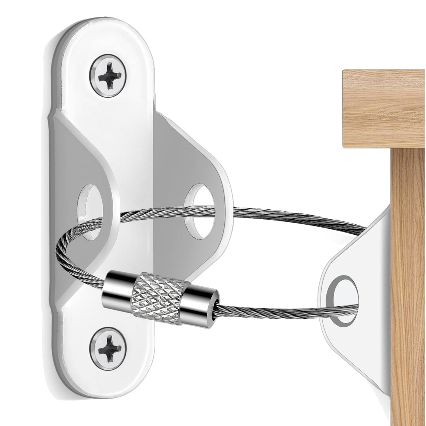 Anclajes para Muebles (10 Paquetes) Anclajes Anti-Volcado para Muebles a Prueba de Bebés