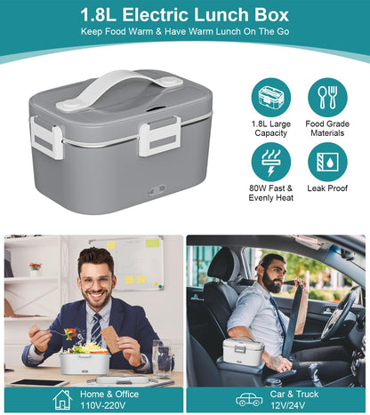 Fiambrera eléctrica, 80 W 1.8 L