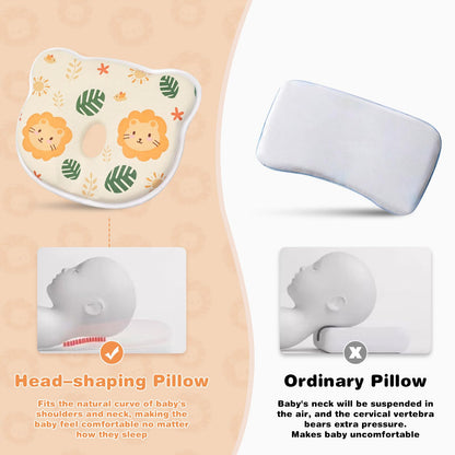 Almohada Suave y Transpirable para Bebé con Espuma