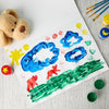 Bright Creations juego de pintura para dedos para manualidades infantiles con bloc de papel y sellos